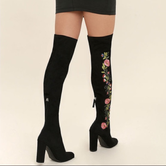1DAYSALE🔥STEVE MADDEN BLACK OVER THE KNEE BOOTS - Picture 8 of 8